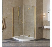Душевой уголок Vegas Glass AFS-F Lux 120*80 09 01 L профиль золото, стекло прозрачное