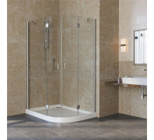 Душевой уголок Vegas Glass AFS-F Lux 120*80 07 01 L профиль матовый хром, стекло прозрачное