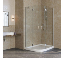 Душевой уголок Vegas Glass AFS-F Lux 120*80 07 01 R профиль матовый хром, стекло прозрачное