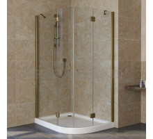 Душевой уголок Vegas Glass AFS-F Lux 120*80 05 01 L профиль бронза, стекло прозрачное