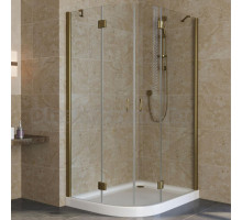 Душевой уголок Vegas Glass AFS-F Lux 120*80 05 01 R профиль бронза, стекло прозрачное
