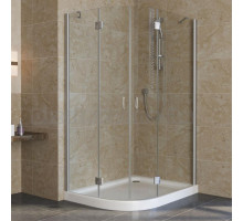 Душевой уголок Vegas Glass AFS-F Lux 120*100 07 01 R профиль матовый хром, стекло прозрачное