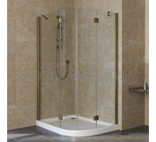 Душевой уголок Vegas Glass AFS-F Lux 120*100 05 01 L профиль бронза, стекло прозрачное