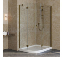Душевой уголок Vegas Glass AFS-F Lux 120*100 05 01 R профиль бронза, стекло прозрачное