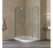 Душевой уголок Vegas Glass AFS-F Lux 120*110 07 01 L профиль матовый хром, стекло прозрачное