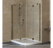 Душевой уголок Vegas Glass AFS-F Lux 120*110 05 01 L профиль бронза, стекло прозрачное