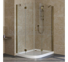 Душевой уголок Vegas Glass AFS-F Lux 120*110 05 01 R профиль бронза, стекло прозрачное