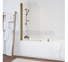 Шторка на ванну Vegas Glass EV 70 05 01 профиль бронза, стекло прозрачное