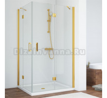 Душевой уголок Vegas Glass AFA-F 90*80 09 01 R профиль золото, стекло прозрачное