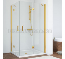 Душевой уголок Vegas Glass AFA-F 110*80 09 01 R профиль золото, стекло прозрачное