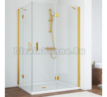 Душевой уголок Vegas Glass AFA-F 120*110 09 01 R профиль золото, стекло прозрачное