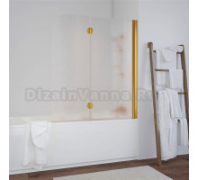 Шторка на ванну Vegas Glass E2V 120 09 02 R профиль золото, стекло шиншилла