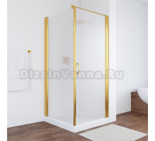 Душевой уголок Vegas Glass EP-Fis 80*90 09 10 R профиль золото, стекло сатин