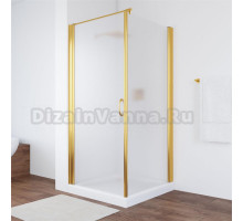 Душевой уголок Vegas Glass EP-Fis 90 09 10 L профиль золото, стекло сатин