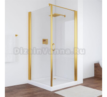Душевой уголок Vegas Glass EP-Fis 90*100 09 01 R профиль золото, стекло прозрачное