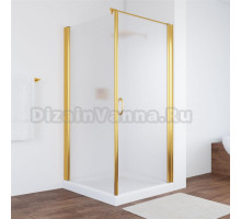 Душевой уголок Vegas Glass EP-Fis 90*100 09 10 R профиль золото, стекло сатин