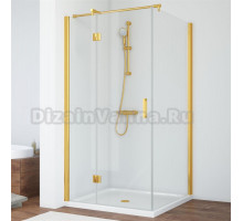 Душевой уголок Vegas Glass AFP-Fis 100*110 09 01 L профиль золото, стекло прозрачное