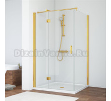 Душевой уголок Vegas Glass AFP-Fis 120*90 09 01 L профиль золото, стекло прозрачное