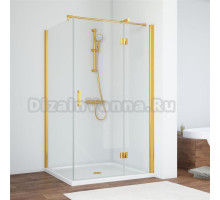 Душевой уголок Vegas Glass AFP-Fis 120*90 09 01 R профиль золото, стекло прозрачное