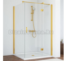 Душевой уголок Vegas Glass AFP-Fis 120*110 09 01 R профиль золото, стекло прозрачное