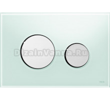 Кнопка смыва TECE Loop 9240653 зеленое стекло, кнопка хром