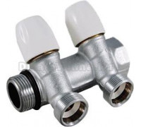 Коллектор Tiemme 1/2" х 3/4", хромированный, 2 выхода