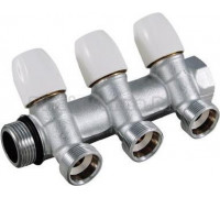 Коллектор Tiemme 1/2" х 3/4", хромированный, 3 выхода