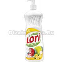 Средство для мытья посуды Grass Lori с дозатором, лимон, 1 л