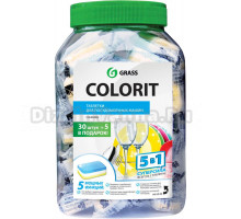 Средство для мытья посуды Grass Colorit таблетки для посудомоечных машин, 35 шт