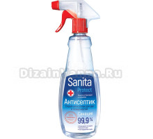 Дезинфицирующее средство SANITA для рук с антисептическим эффектом, 500 мл (без спирта)