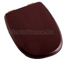 Крышка-сиденье Cezares King palace CZR-T-163-W-S-BR с микролифтом, петли бронза