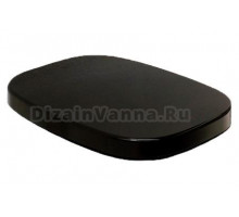 Крышка-сиденье Hidra Ceramica Dial mini DLYZ black с микролифтом, петли хром