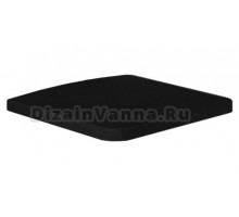 Крышка-сиденье Hidra Ceramica Flat FLZ black с микролифтом, петли хром