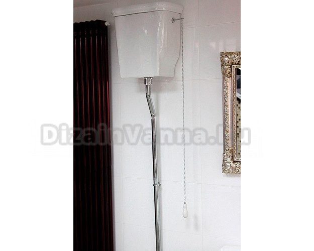 Труба  к подвесному бачку Hidra Ceramica Ellade высокая золото dizainvanna.ru