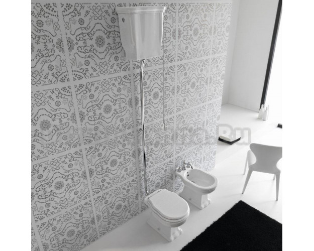 Труба  к подвесному бачку Hidra Ceramica Ellade высокая золото dizainvanna.ru