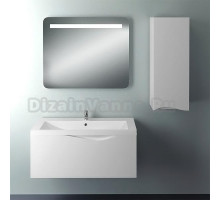 Мебель для ванной MarKa One Этюд 100П белый глянец