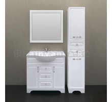 Комплект мебели для ванной 1MarKa Прованс 85Н белый глянец