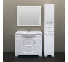 Комплект мебели для ванной 1MarKa Прованс 105Н белый глянец