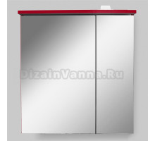Зеркало-шкаф Am.Pm Spirit V2.0 60 L с LED-подсветкой, красный глянец