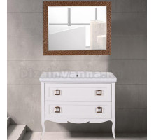 Мебель для ванной ASB-Woodline Леонардо 105 слоновая кость
