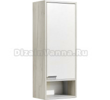 Шкаф Акватон Флай R, дуб крафт, белый