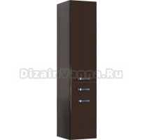 Шкаф-пенал Акватон Америна тёмно-коричневый