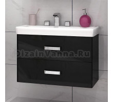 Тумба с раковиной Акватон Америна 70 чёрная