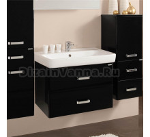 Тумба с раковиной Акватон Америна 80 чёрная