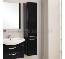 Шкаф-пенал Акватон Ария М черный глянец