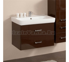 Тумба с раковиной Акватон Америна 70 темно-коричневая