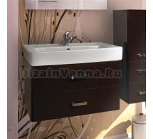 Тумба с раковиной Акватон Америна 80 темно-коричневая