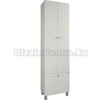 Шкаф-пенал Акватон Симпл 2С с бельевой корзиной