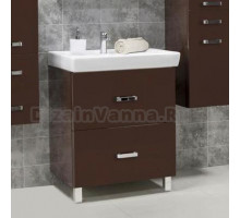Тумба с раковиной Акватон Америна Н 70 темно-коричневая