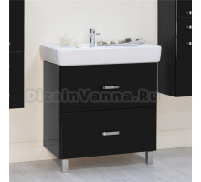 Тумба с раковиной Акватон Америна Н 80 черная